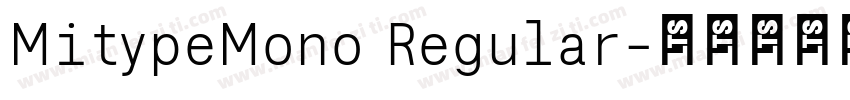 MitypeMono Regular字体转换